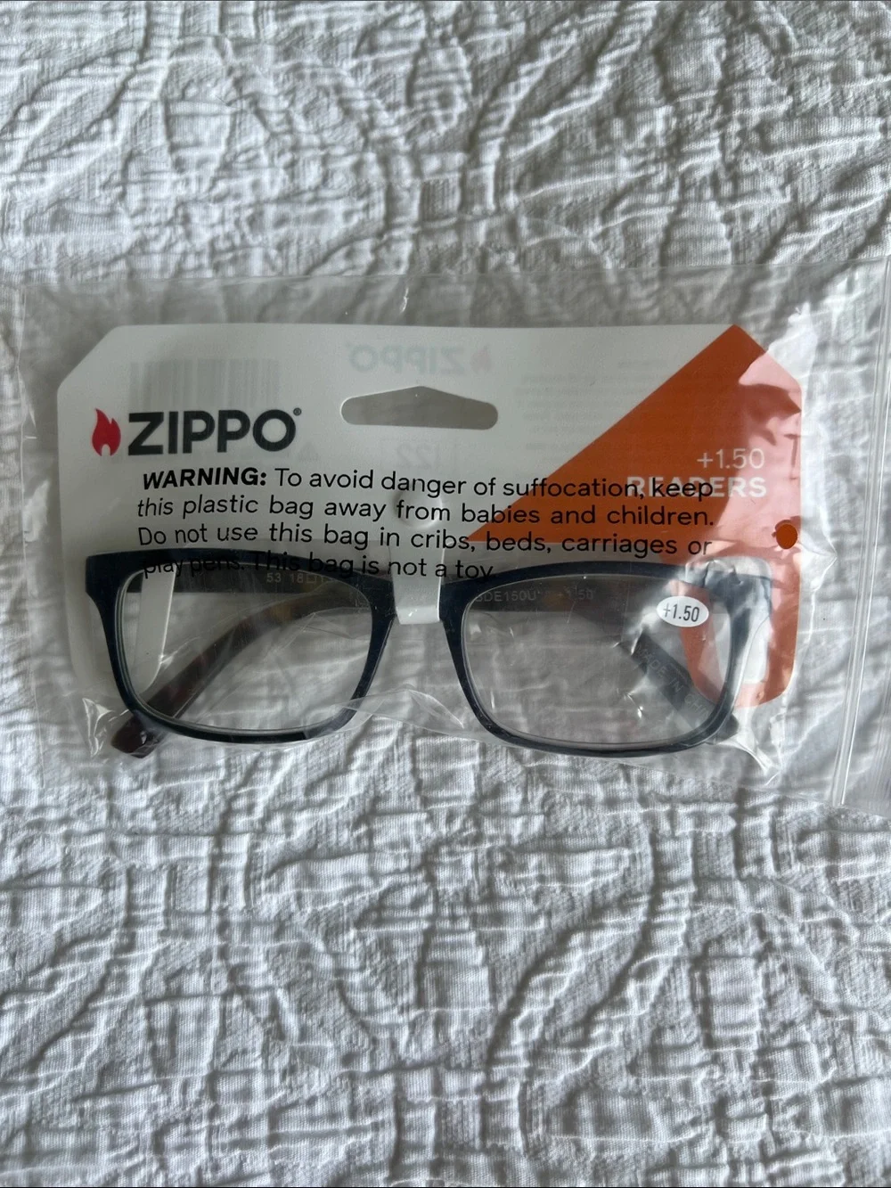 Men’s Black +1.50 Reading Glasses